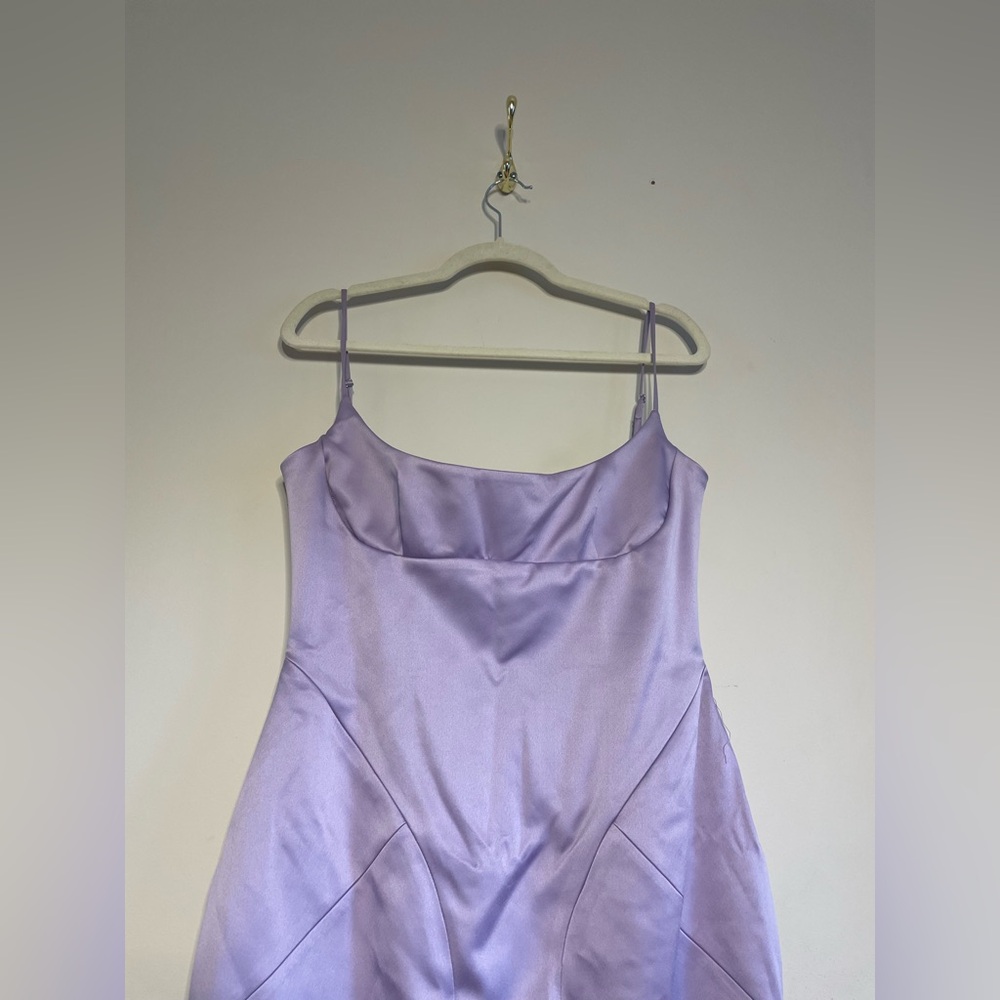 House of CB Lavender Feather Trim Dress - Picture 8 of 11